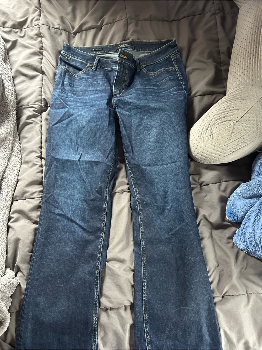 Classic Women's Dark Blue Bootcut Jeans